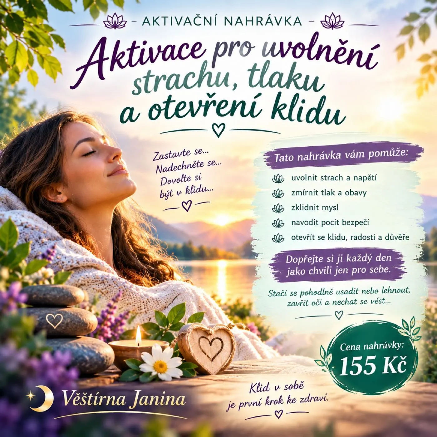 Aktivační nahrávka – Uvolnění strachu a otevření klidu
