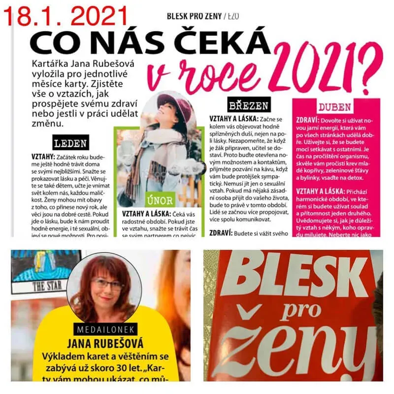 Blesk pro ženy, leden 2021